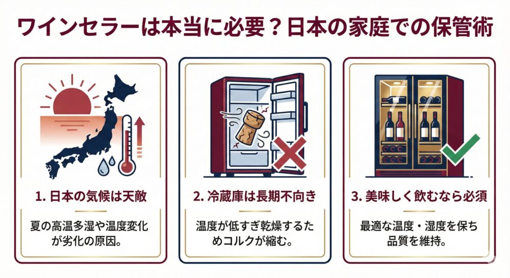 初心者にワインセラーは必要？セラーが無い場合はどうすればいい？