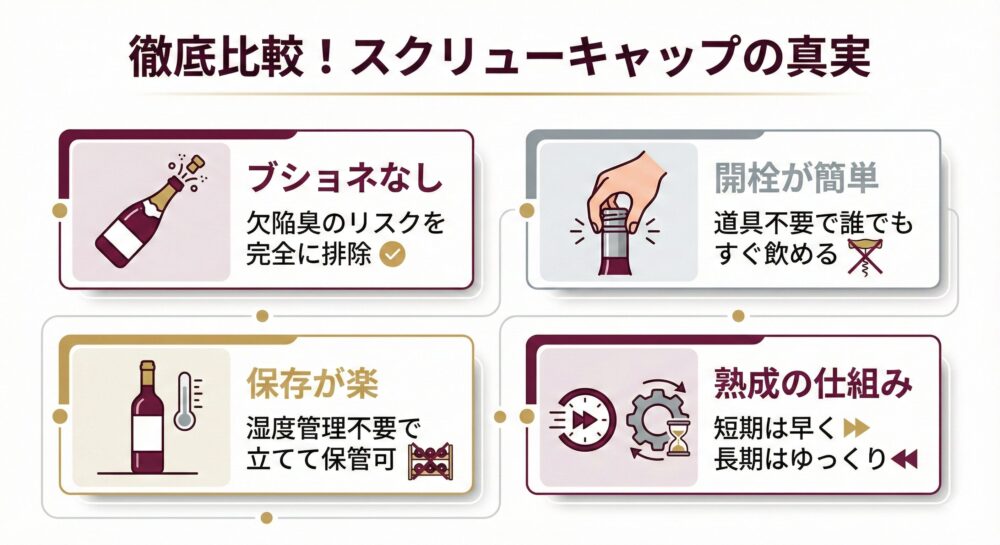 ワインの蓋　スクリューキャップとは？コルクとどう違う？