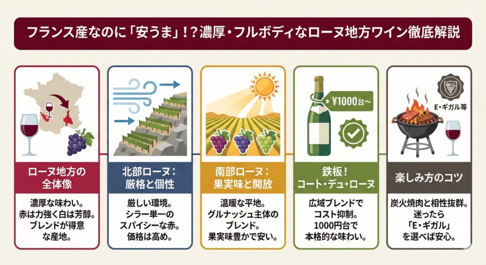 ローヌ地方（フランス）は安くておいしいワインの産地！特徴とおすすめを紹介！