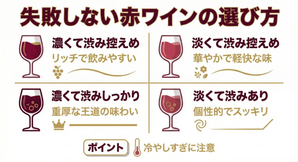 失敗しない赤ワインの選び方！4つのタイプに分けて紹介。
