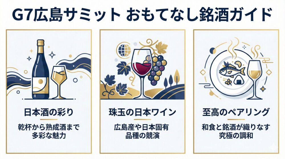 【解説付き！】G7広島サミットのワイン・お酒16種を全て紹介！