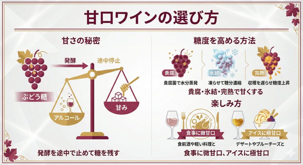 【初心者には甘口】甘口ワインの作り方とおすすめ4選！