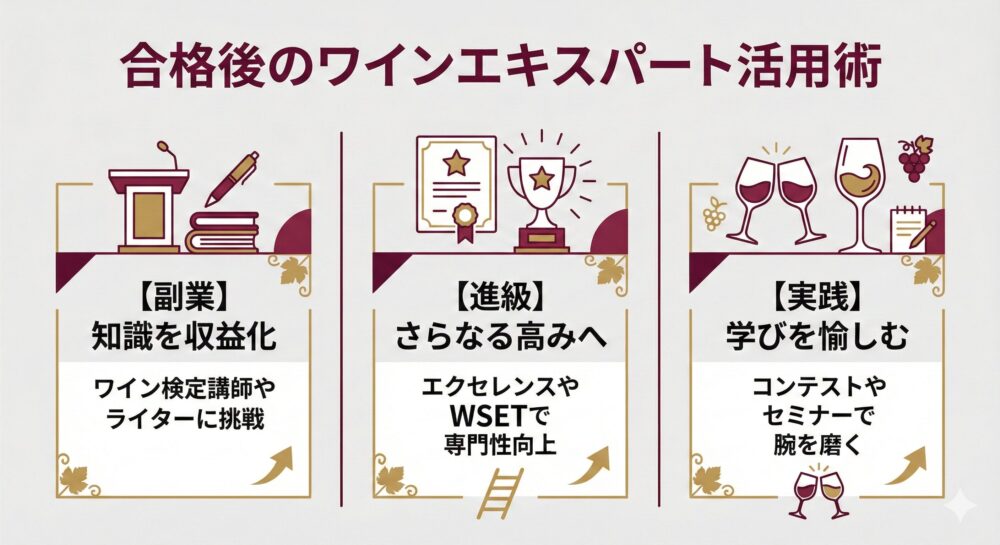 【合格後】ワインエキスパートになった後は何をする？副業・勉強を紹介！