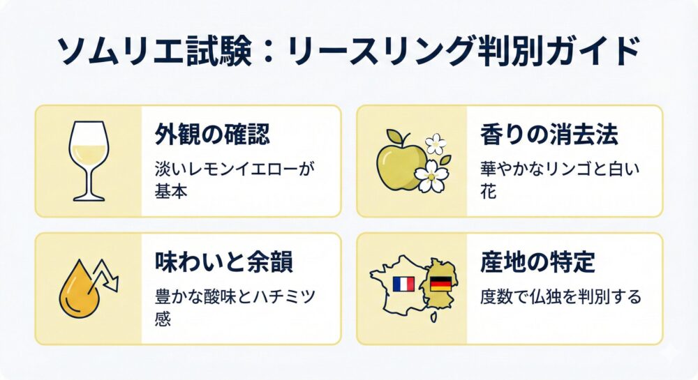 【ソムリエ試験】リースリングを当てる方法と二次試験模範回答