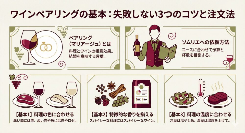 ワインのペアリングって？意味とコツをワインエキスパートが解説！