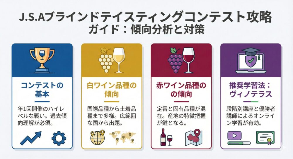 【過去正解一覧】J.S.A.ブラインドテイスティングコンテスト　出題品種まとめ