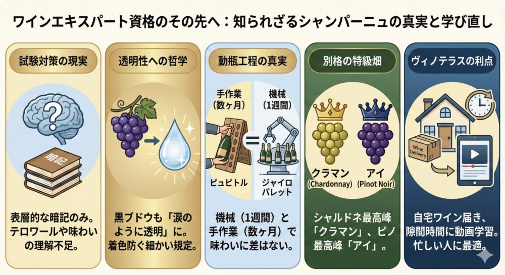 シャンパーニュについて詳しくないのでヴィノテラス　ブラッシュアップ講座で勉強した