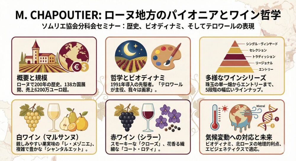 M.シャプティエのテイスティングセミナーを受講した記録（JSA分科会セミナー）