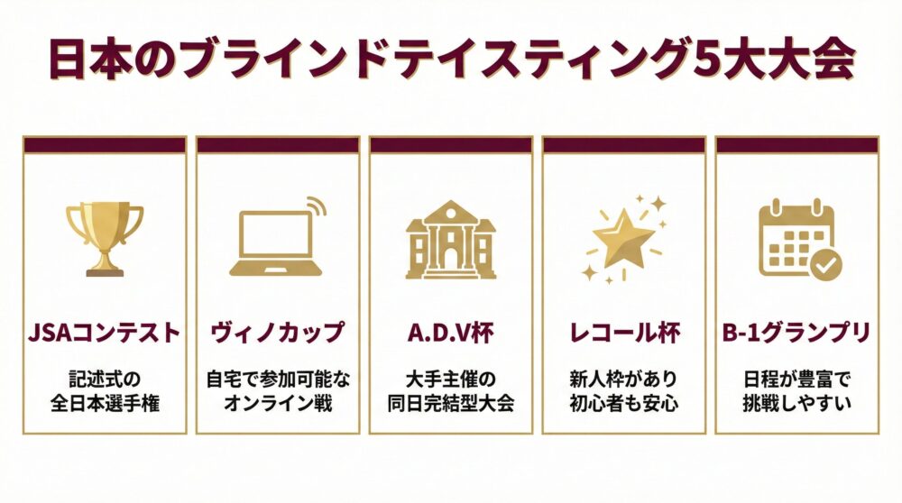 ブラインドテイスティングの大会5選｜実力を試せる国内有力コンペとは？