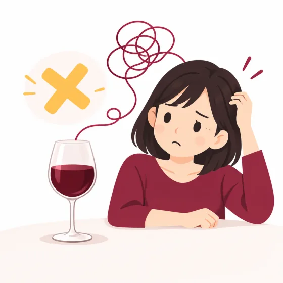 外れた理由が分からず悩む学習者のイラスト
